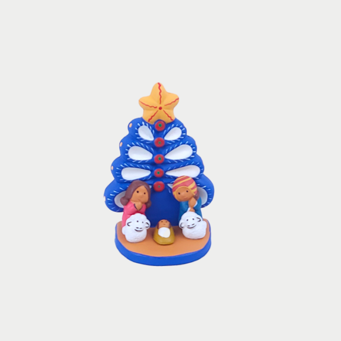 Presepe albero di natale andino - immagine 1